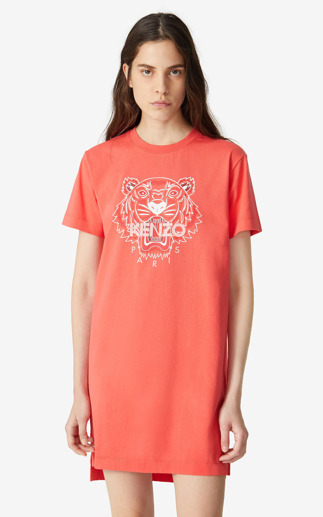 Vestido Kenzo Tiger T shirt Feminino - Vermelhas | 098SZGQOR